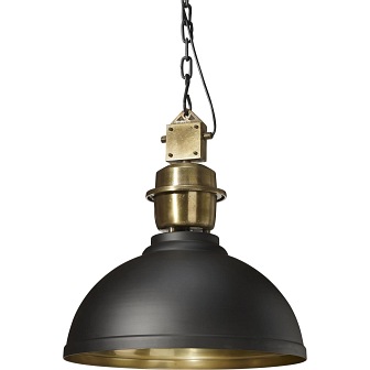 Industrialna lampa Manchester 52cm czarny/złoty